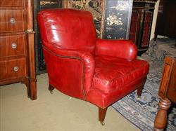 19th century antique armchair by Howard and Son - Bridgewater model.jpg